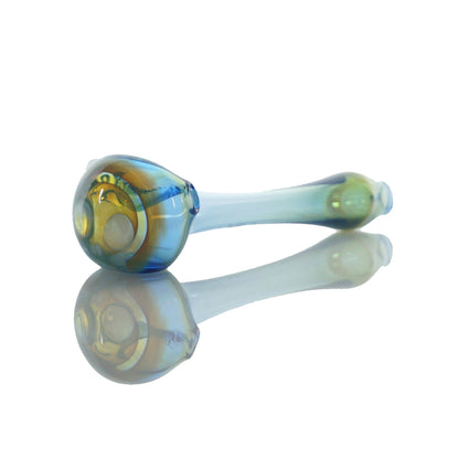 5.25" Color Fume Skull Cap Pipe