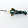 5.25" Marbled Donut Nectar Collector - Blue