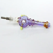 Load image into Gallery viewer, 5.25&quot; Marbled Donut Nectar Collector - Purple
