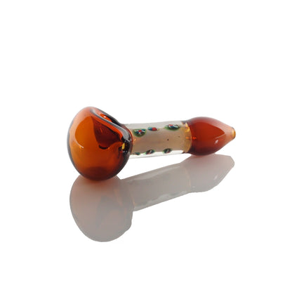 5.25" Spiral Claw Pipe - Amber