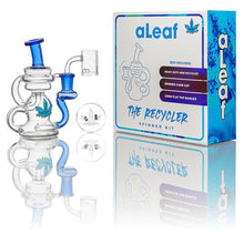 Load image into Gallery viewer, 5.5&quot; Aleaf Recycler Spinner Kit Rig - Blue
