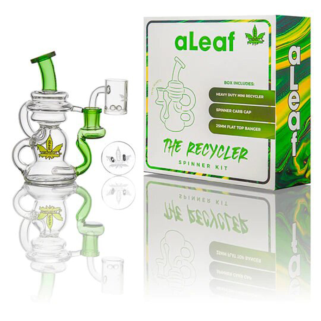 5.5" Aleaf Recycler Spinner Kit Rig - Green