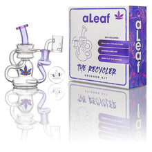 Load image into Gallery viewer, 5.5&quot; Aleaf Recycler Spinner Kit Rig - Purple
