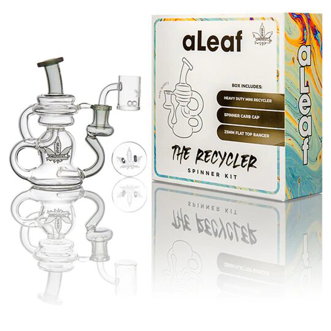 5.5" Aleaf Recycler Spinner Kit Rig - White