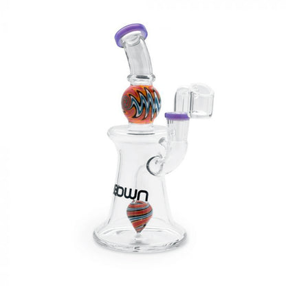 7" Blown Glass Goods Theta Rig - Milky Purple