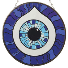 Load image into Gallery viewer, 6&quot; Evil Eye Mosaic Suncatcher
