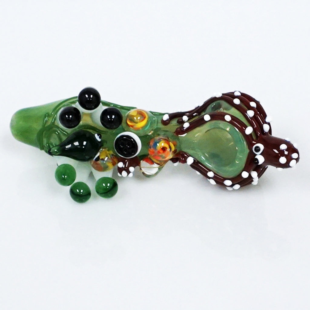 6" The Kraken & Mushrooms Pipe - Black
