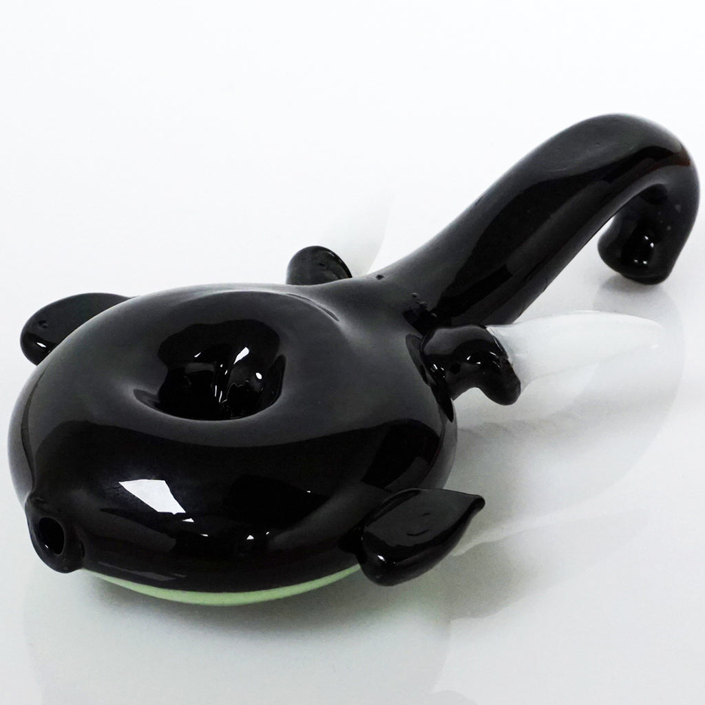 6.25" See-Through Elephant Head Pipe - Green