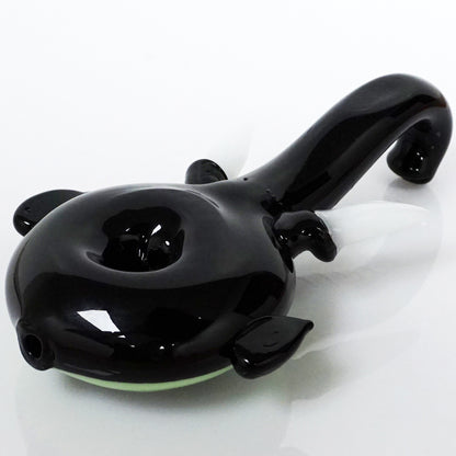 6.25" See-Through Elephant Head Pipe - Green