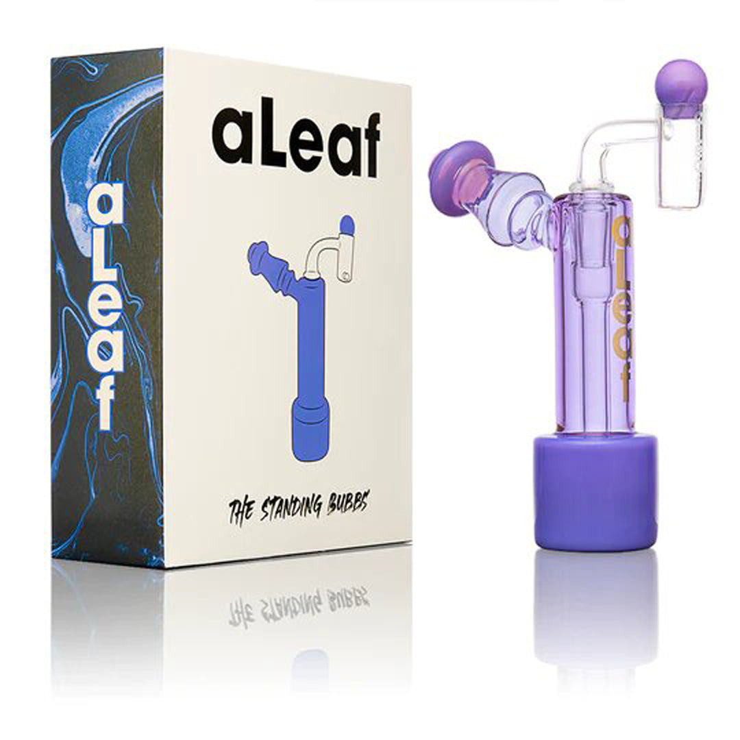 6.5" Aleaf Standing Bubbs Rig - Purple