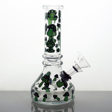 Load image into Gallery viewer, 6.5&quot; Mushroom Mini Water Pipe - Green
