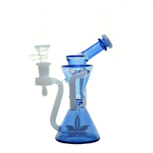 Load image into Gallery viewer, 7&quot; Aleaf The Hourglass Recycler Water Pipe - Blue
