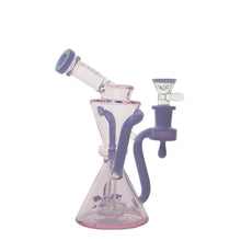 Load image into Gallery viewer, 7&quot; Aleaf The Hourglass Recycler Water Pipe - Pink
