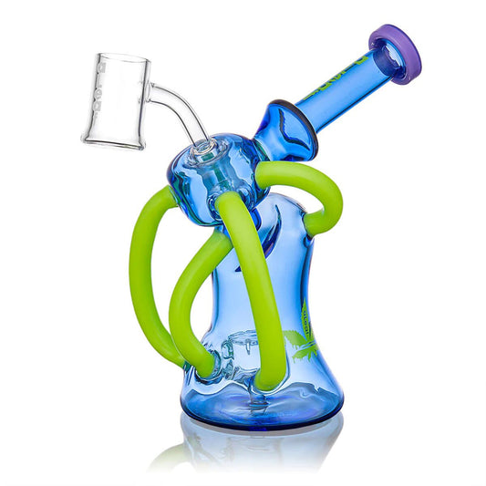 7" Aleaf Venus Quad Recycler Rig - Blue