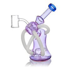 Load image into Gallery viewer, 7&quot; Aleaf Venus Quad Recycler Rig - Purple
