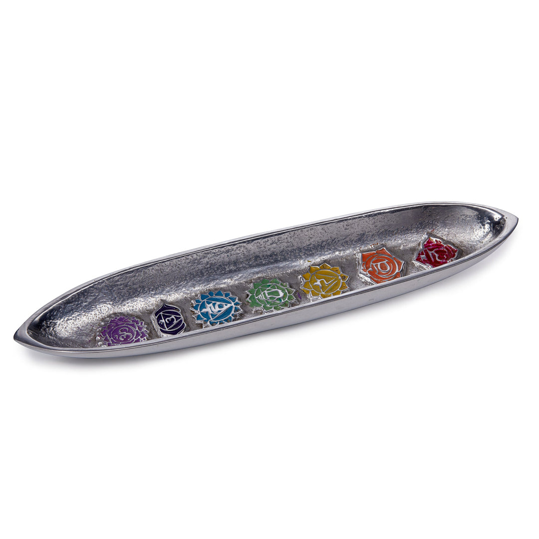7 Chakras Boat Incense Burner