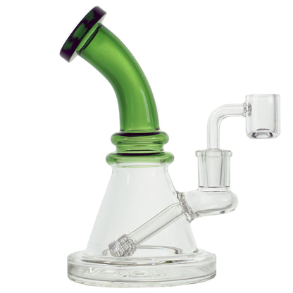 7" Crystal Stem Rig - Green