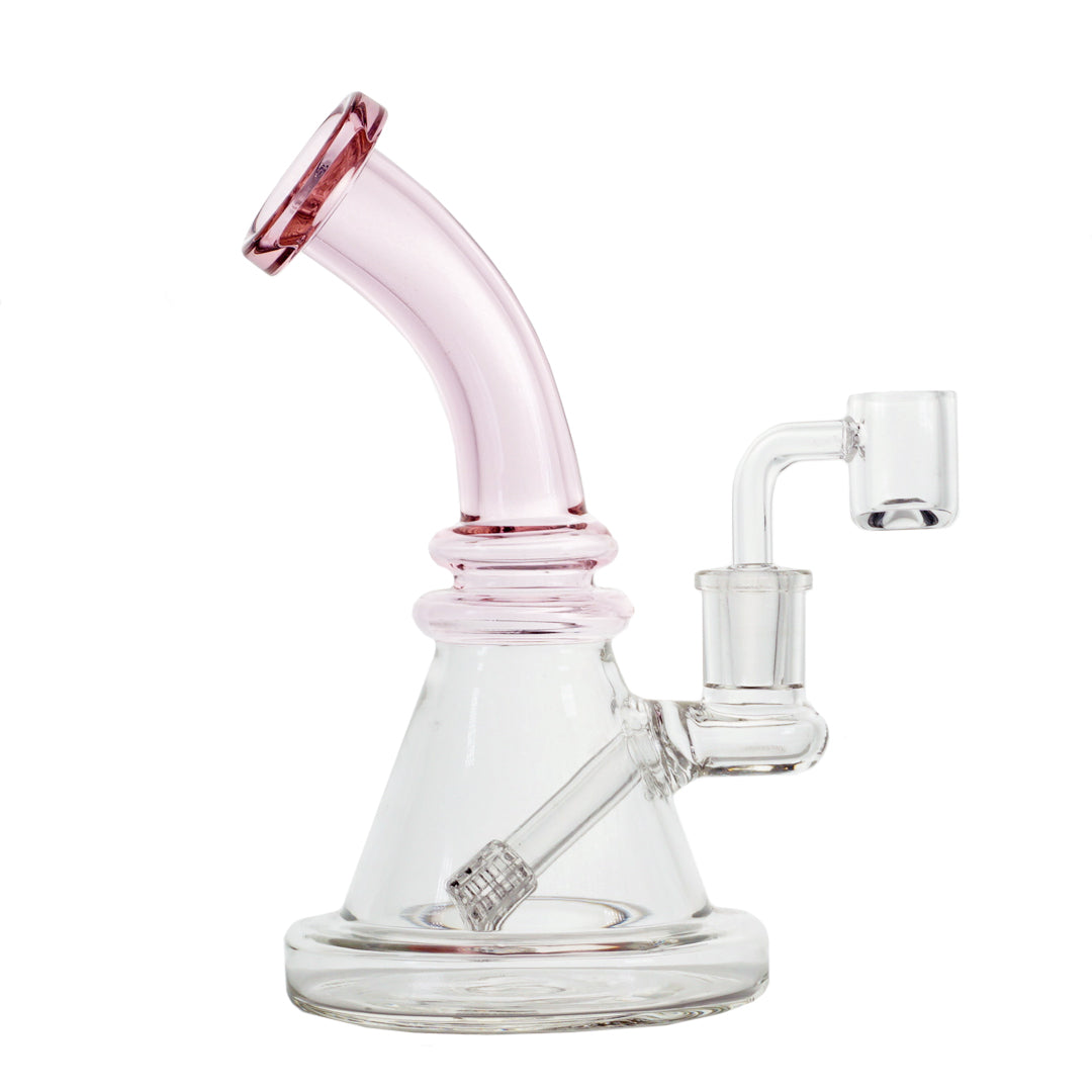 7" Crystal Stem Rig - Pink