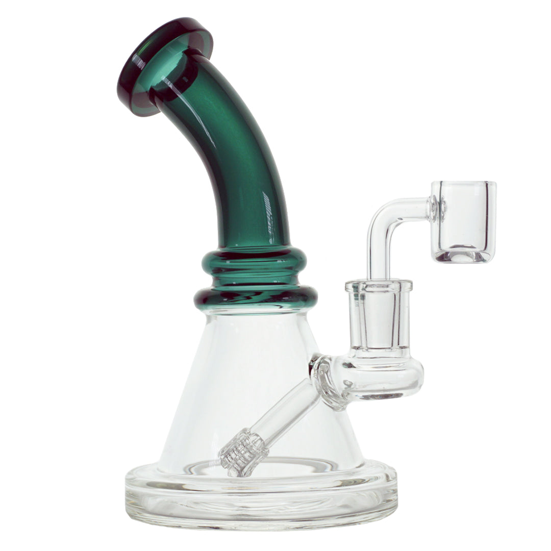 7" Crystal Stem Rig - Teal