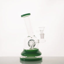 Load image into Gallery viewer, 7&quot; Nothing&#39;s Impossible Angled Neck Water Pipe - Green
