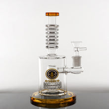 Load image into Gallery viewer, 8&quot; Encore Matrix &amp; Maria Rings Water Pipe - Amber
