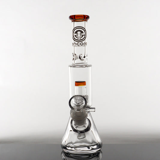 8" Encore Salt Shaker Water Pipe - Amber