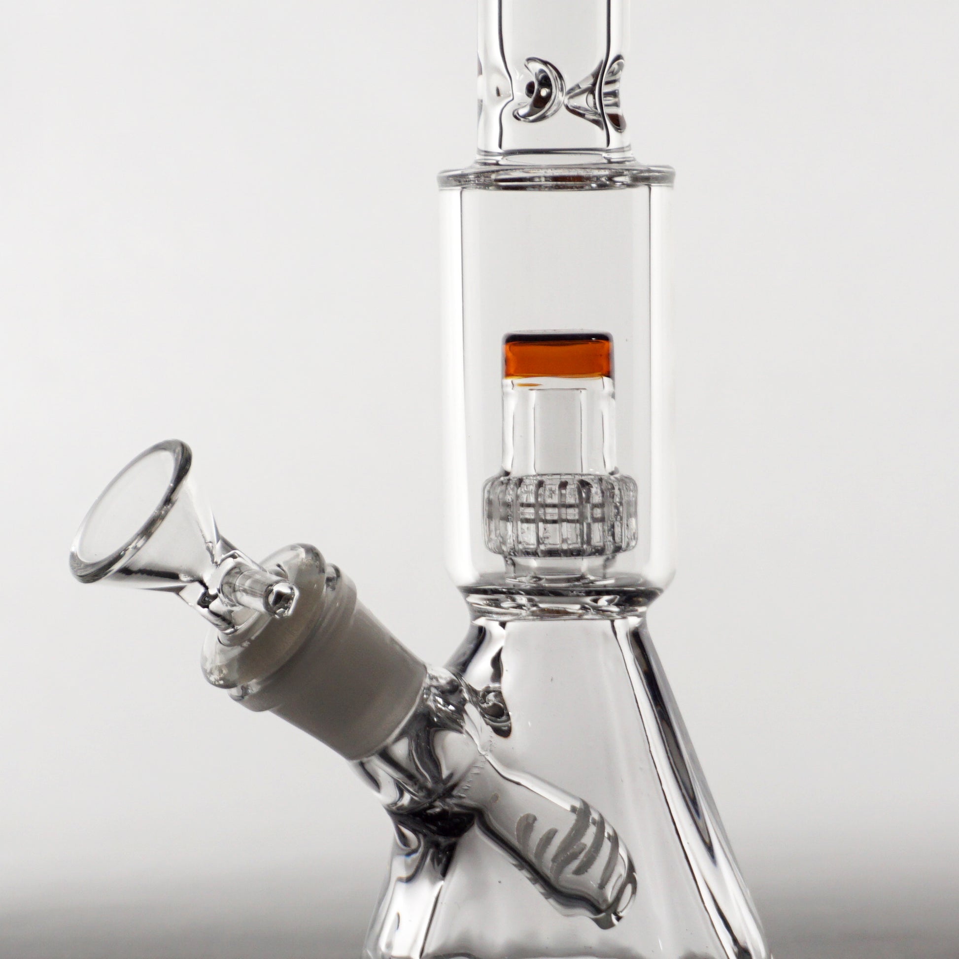 8" Encore Salt Shaker Water Pipe - Amber