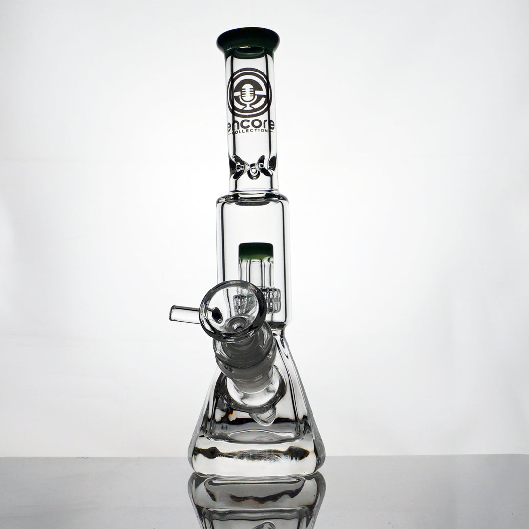 8" Encore Salt Shaker Water Pipe - Dark Green