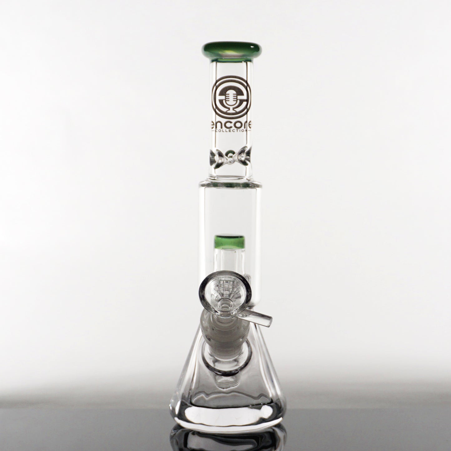 8" Encore Salt Shaker Water Pipe - Jade Green
