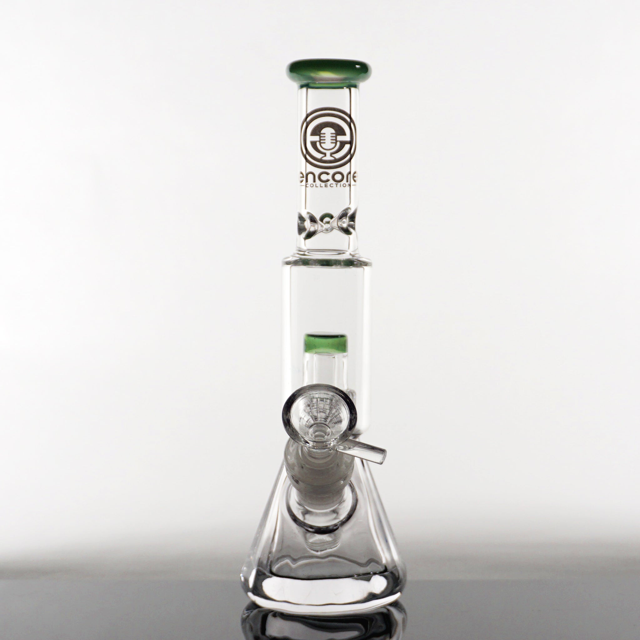 8" Encore Salt Shaker Water Pipe - Jade Green