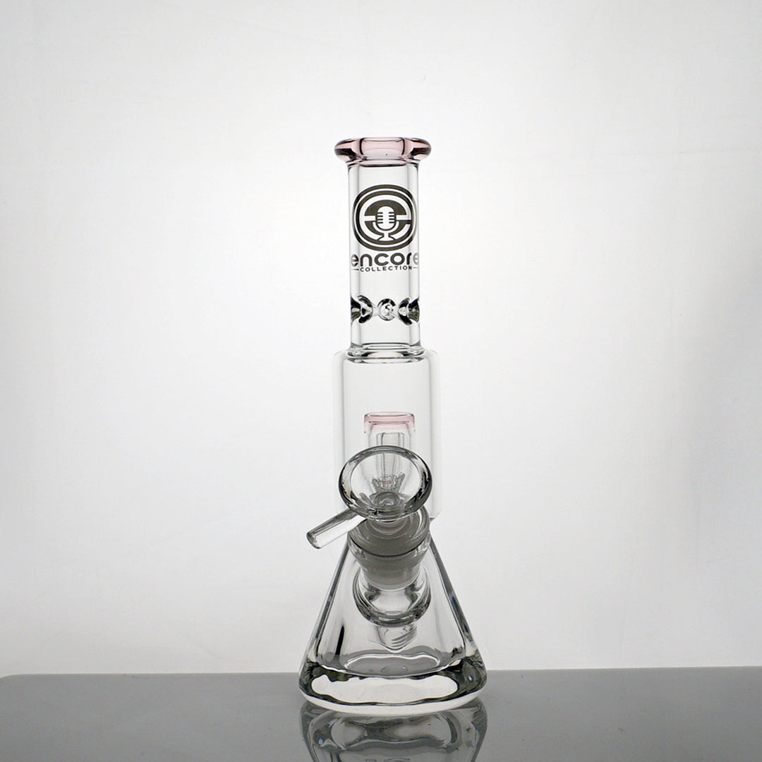 8" Encore Salt Shaker Water Pipe - Pink