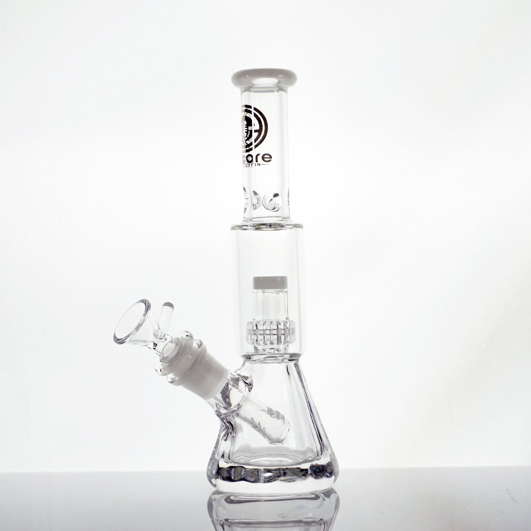 8" Encore Salt Shaker Water Pipe - White