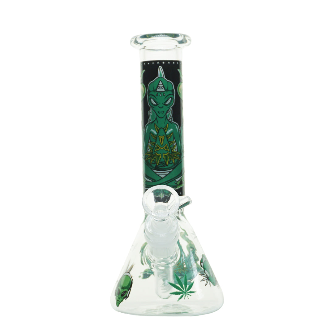 8" Glow-In-The-Dark Alien Water Pipe - Big Bud