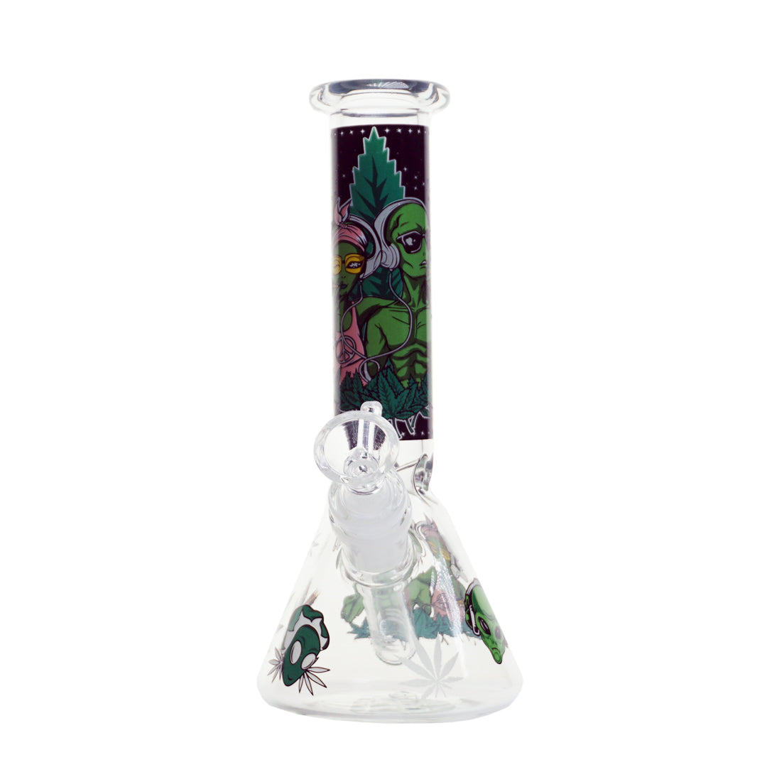 8" Glow-In-The-Dark Alien Water Pipe - Couple