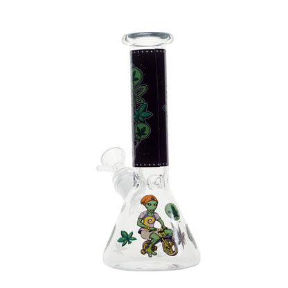 8" Glow-In-The-Dark Alien Water Pipe - Hippie