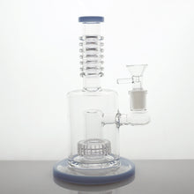 Load image into Gallery viewer, 8&quot; Encore Matrix &amp; Maria Rings Water Pipe - Milky Blue
