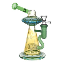 Load image into Gallery viewer, 8&quot; Take Me To Your Leader UFO Water Pipe - Green
