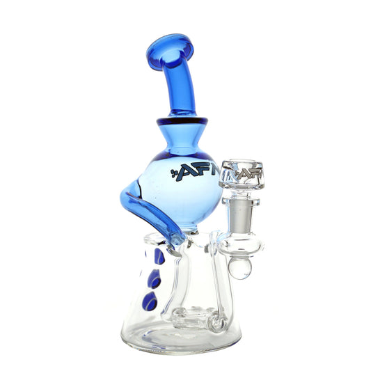 8.5" AFM Bubbler Head Recycler Water Pipe - Blue