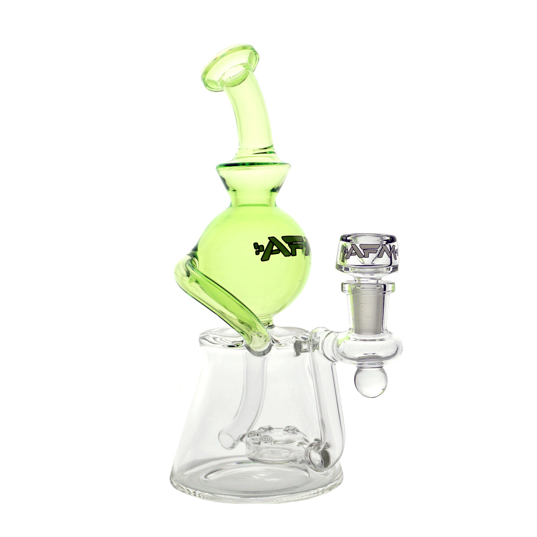 8.5" AFM Bubbler Head Recycler Water Pipe - Slime