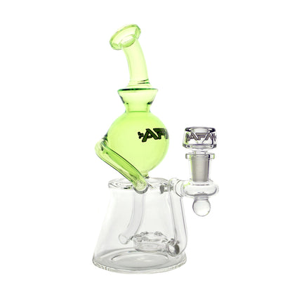 8.5" AFM Bubbler Head Recycler Water Pipe - Slime