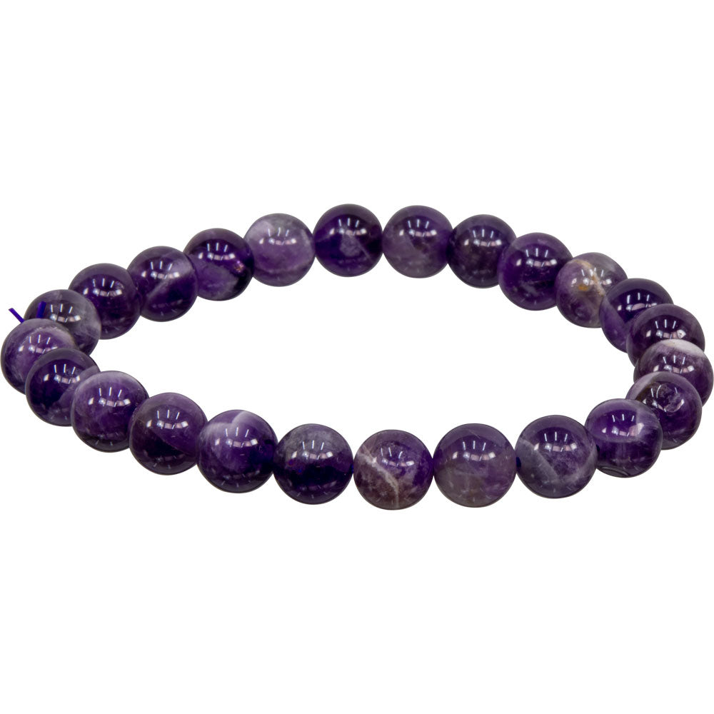 8mm Chevron Amethyst Bracelet