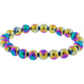 8mm Rainbow Hematite Bracelet