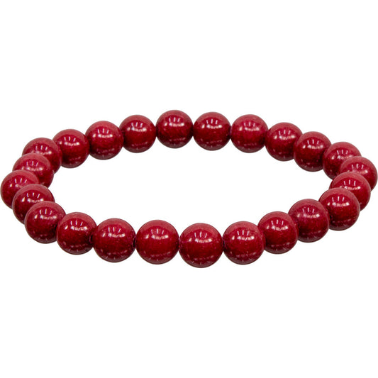 8mm Red Mountain Jade Bracelet