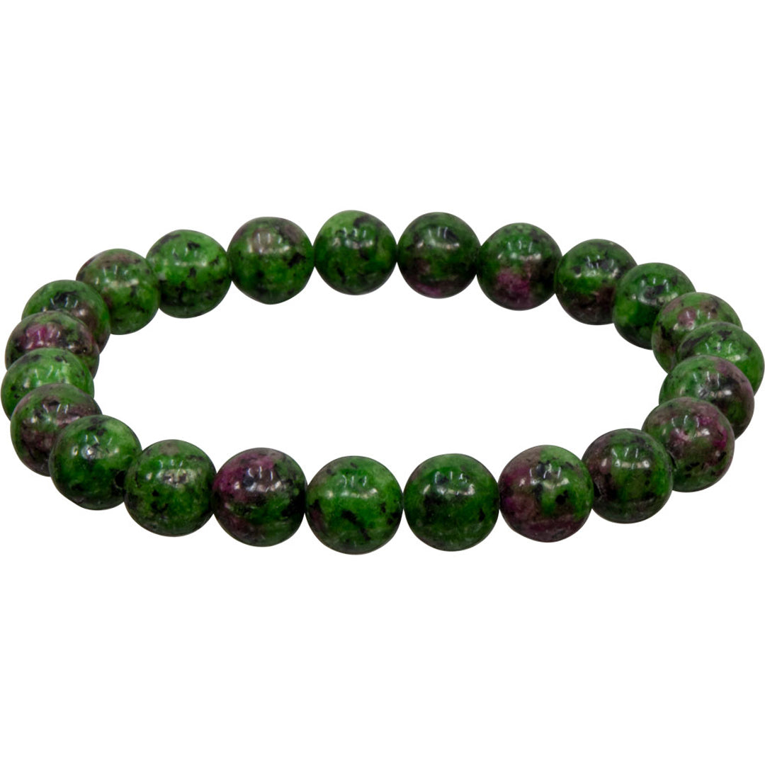 *8mm Ruby Zoisite Bracelet
