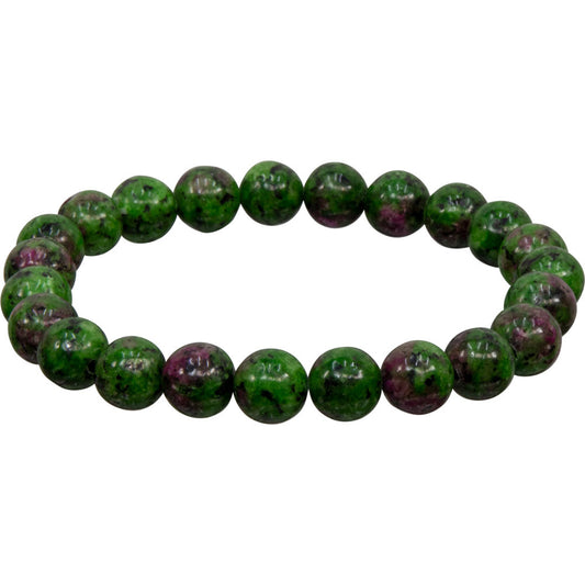 8mm Ruby Zoisite Bracelet