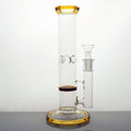 9" Colored Honeycomb Tube Water Pipe - Amber