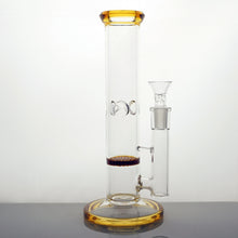 Load image into Gallery viewer, 9&quot; Colored Honeycomb Tube Water Pipe - Amber
