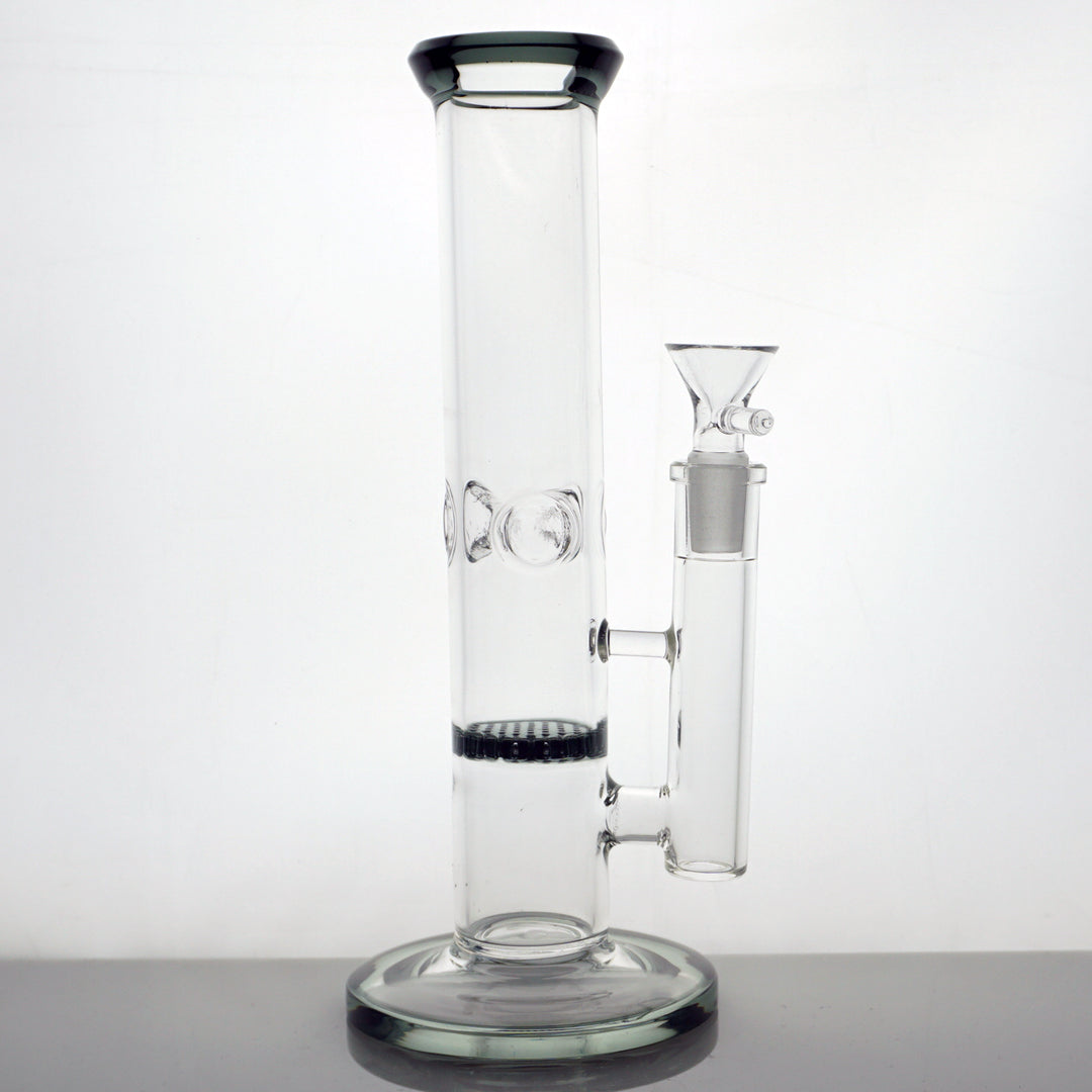 9" Colored Honeycomb Tube Water Pipe - Gray