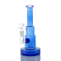 9" Two Tone Ridged Water Pipe - Blue
