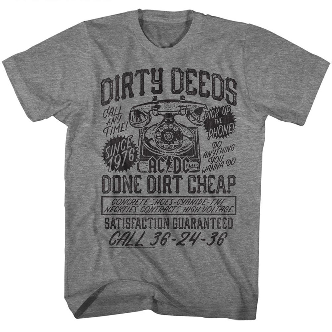 AC⚡DC - Dirty Deeds Ad T-Shirt